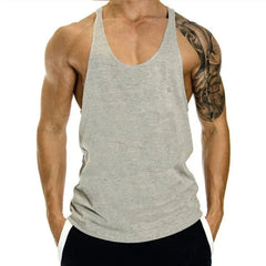 Men's Cotton Tank Top – Bodybuilding Vest, Sleeveless