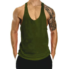 Men's Cotton Tank Top – Bodybuilding Vest, Sleeveless