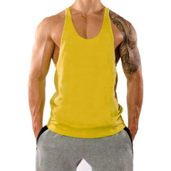 Men's Cotton Tank Top – Bodybuilding Vest, Sleeveless