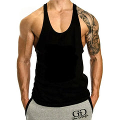 Men's Cotton Tank Top – Bodybuilding Vest, Sleeveless