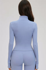 The Kinetic Zip Jacket Cross Back Sports Bra Leggings 3-Piece Set
