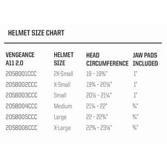 Schutt Youth Vengeance A11 2.0 Football Helmet With Attached Facemask