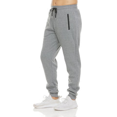 PURE CHAMP Mens Sweatpants 3 Pack Fleece Active Athletic Workout Jogger Sweatpants for Men with Zipper Pocket Size S-3XL