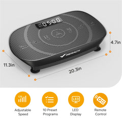MERACH Vibration Plate CV30 Exercise Machine Whole Body Workout Power Vibrate Fitness Platform Vibration Weight Loss&Shaping