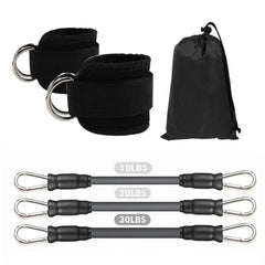 Ankle Straps Resistance Bands Set Fitness Workout Exercise Equipment Ankle Weight Yoga Elastic Fitness Band For Gym Man Woman