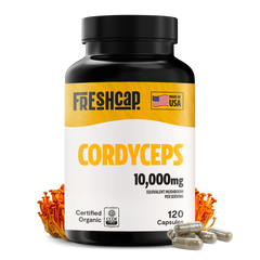 Organic Cordyceps Mushroom Supplement Capsules
