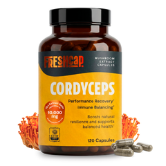 Organic Cordyceps Mushroom Supplement Capsules