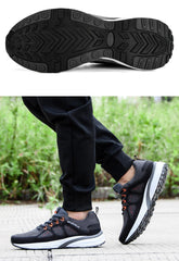 Elegant Mens Sneakers Sport Mesh Trainers Lightweight Running Shoes Outdoor Athletic Breathable Non-Slip Casual Comfortable Outdoor Sport Sneakers