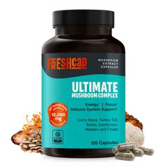 Organic Mushroom Complex Supplement Capsules